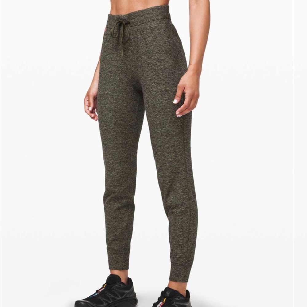 Lululemon Ready To Rulu Jogger Pants 29” Heathered Utilitarian/Black Size 4